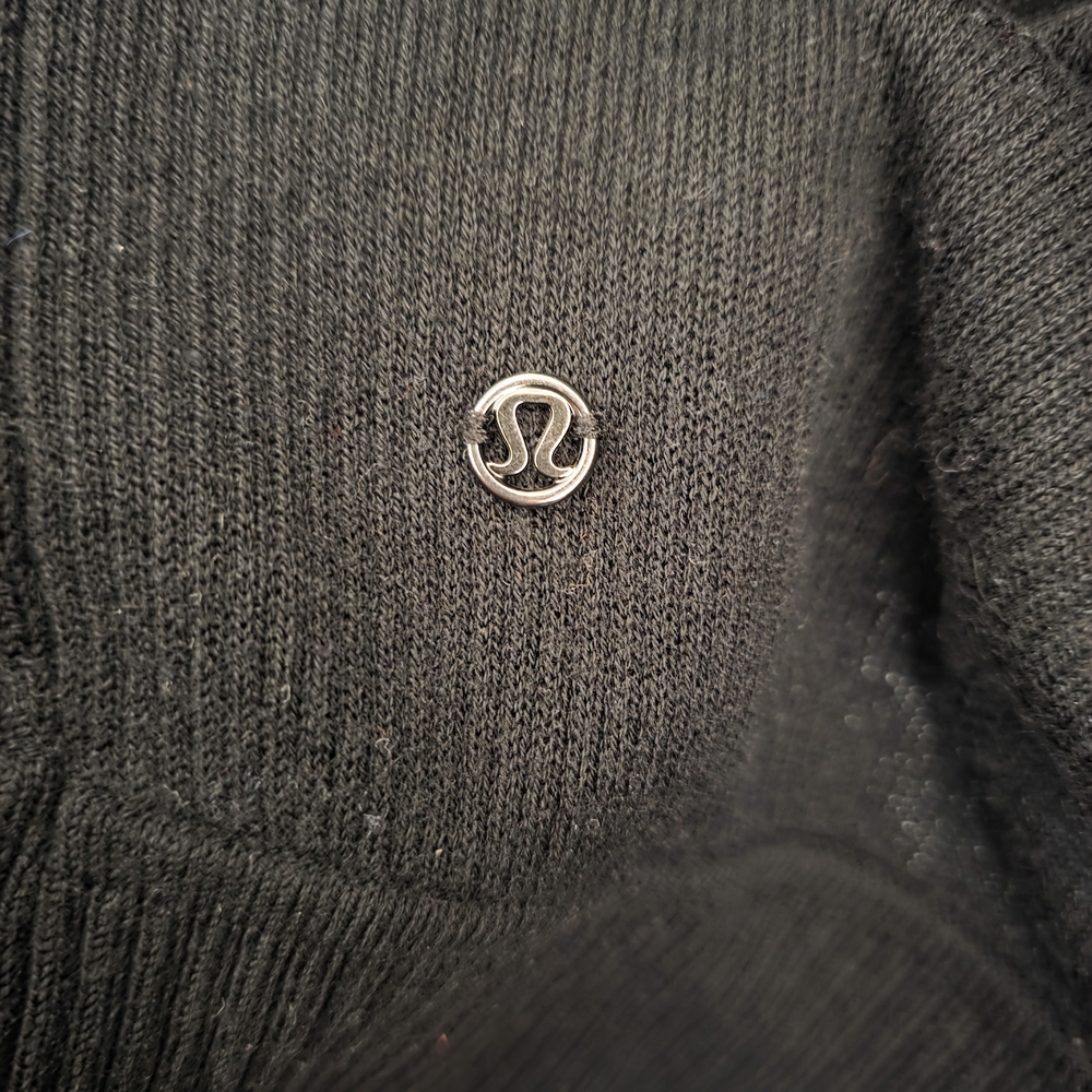 Black Ribbed Open Cardigan - Picture 3 of 4